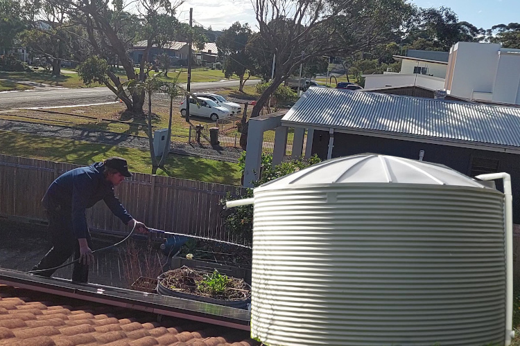 Rainwater-Dependent Property in wollongong Receives Gutter Cleaning